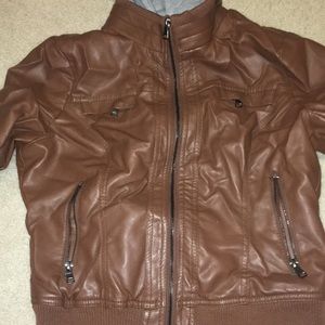 Faux leather jacket